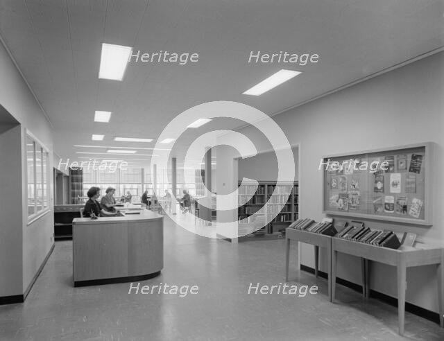 New Canaan Public Library, New Canaan, Connecticut, 1953. Creator: Gottscho-Schleisner, Inc.