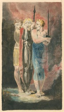 The Accusers of Theft, Adultery, Murder (War), c. 1794/1796. Creator: William Blake.