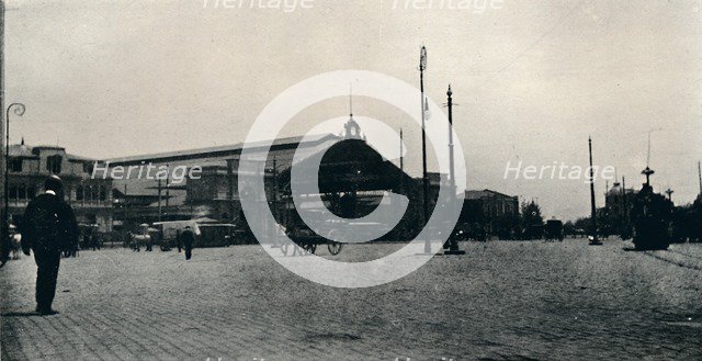 'The Railway Station, Santiago', 1911. Artist: Unknown.