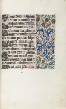 Book of Hours (Use of Rouen): fol. 41r, c. 1470. Creator: Master of the Geneva Latini (French, active Rouen, 1460-80).