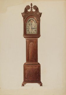 Tall Clock, c. 1937. Creator: Frank Wenger.