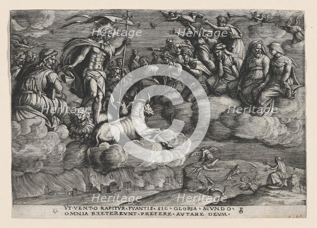 The Triumph of Eternity on Death, from The Triumph of Petrarch. Creator: Georg Pencz.