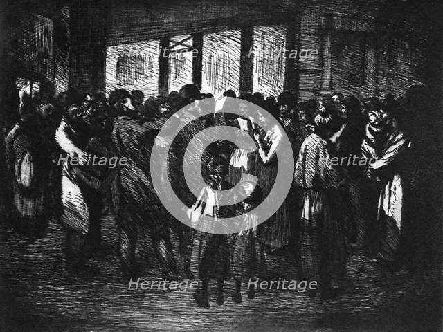 'Chanteurs de Rue', c1800-1840 (1924). Artist: Theophile Steinlen