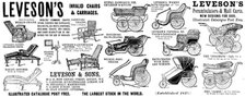 Advertisement for Leveson's Invalid Chairs & Carriages, 1898. Creator: Unknown.