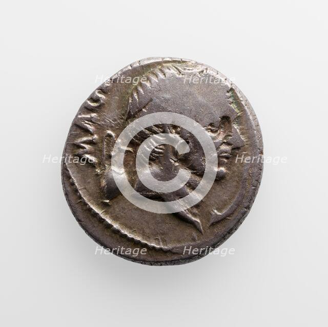 Denarius with Pompey, 48 B.C. Creator: Unknown.