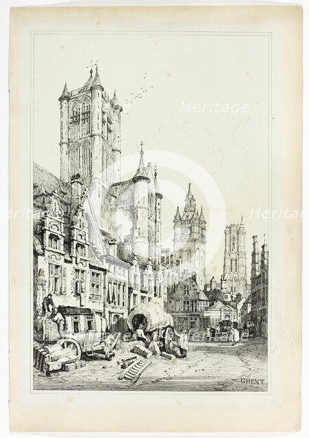 Ghent, 1833. Creator: Samuel Prout.
