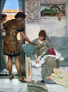 'A Silent Greeting', 1908-1909.Artist: Sir Lawrence Alma-Tadema  