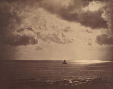 Brig on the Water, 1856. Creator: Gustave Le Gray.