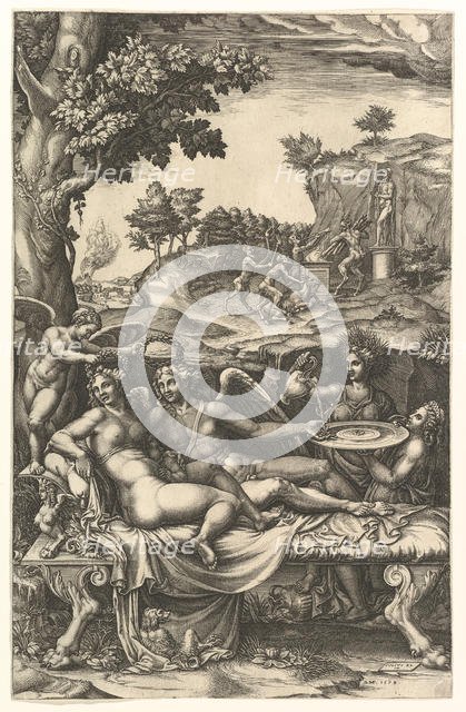 Cupid and Psyche, 1573-74. Creator: Giorgio Ghisi.