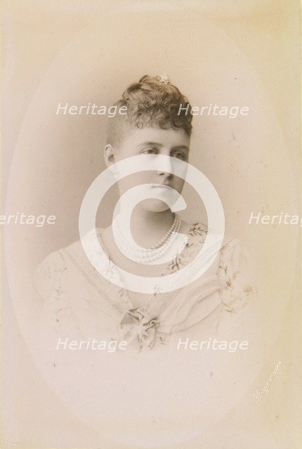 Portrait of Grand Duchess Alexandra Georgievna of Russia (1870-1891), 1889.