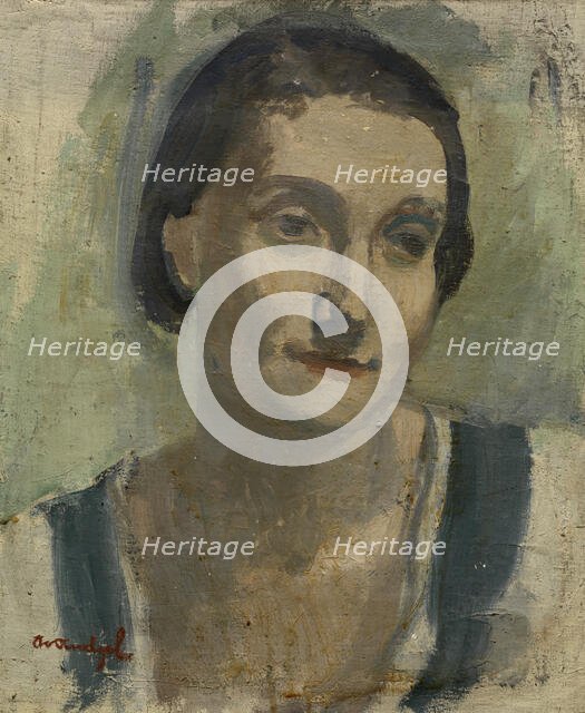 Portrait of a Woman, 1940s? Creator: Albert Van Dyck.