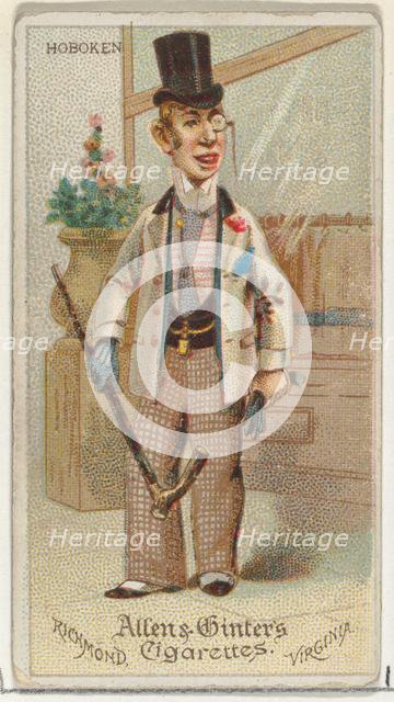 Hoboken, from World's Dudes series (N31) for Allen & Ginter Cigarettes, 1888. Creator: Allen & Ginter.