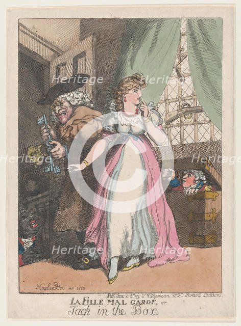 La Fille Mal Gardé, or Jack in the Box, June 25, 1802., June 25, 1802. Creator: Thomas Rowlandson.