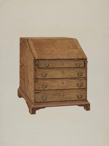 Writing Desk, 1939. Creator: Carl Buergerniss.