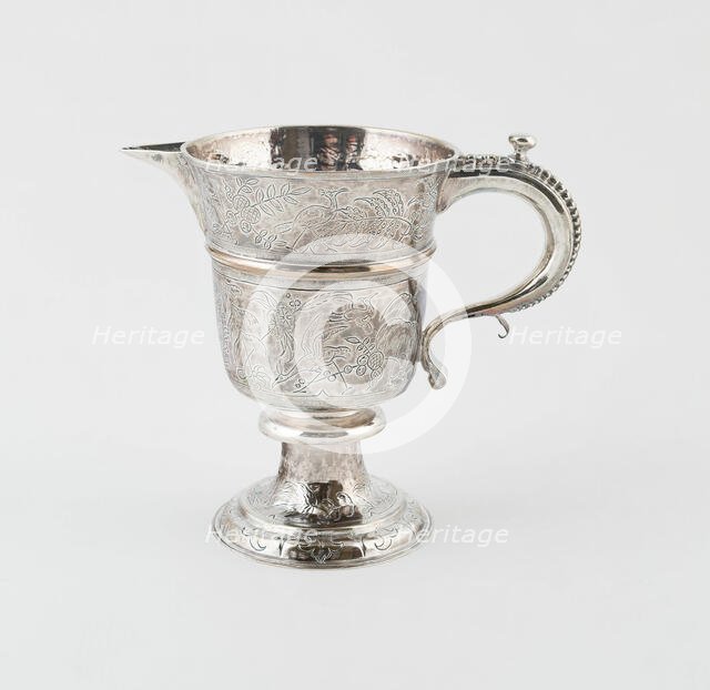 Goblet-Shaped Ewer, London, 1683. Creator: Unknown.