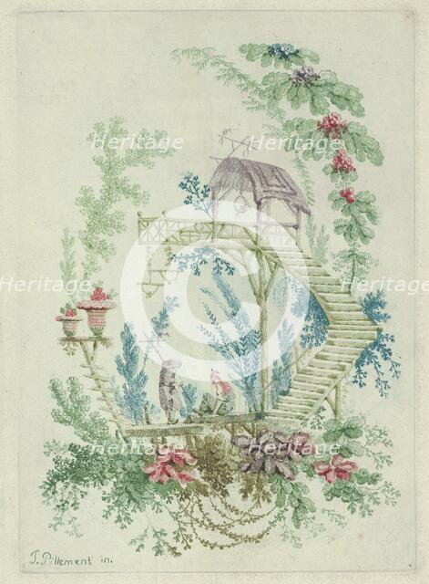 Chinoiserie from Nouvelle Suite de Cahiers de Dessins Chinois, 1790-99. Creator: Jean-Baptiste Pillement.
