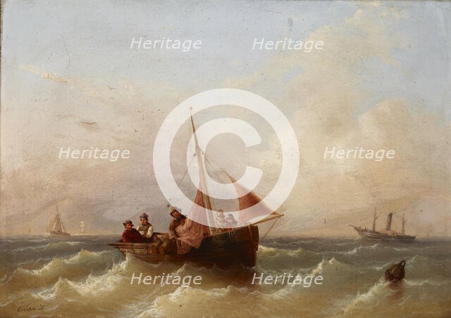 Seascape, 2nd quarter of 19th century. Creator: Eduard Schmidt.