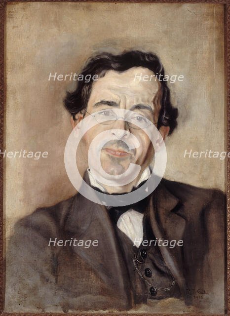 Portrait of Paul Léautaud (1872-1956), writer and columnist, 1915. Creator: Unknown.