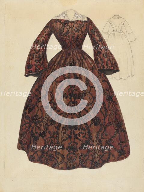 Dress, c. 1939. Creator: Jessie M. Benge.