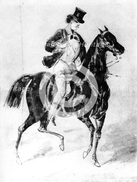 'A Dandy', 19th century, (1930).Artist: Constantin Guys