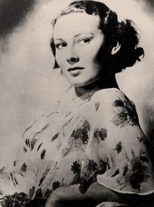 Portrait of the actress Lída Baarová (1914-2000), c1935. Creator: Anonymous.