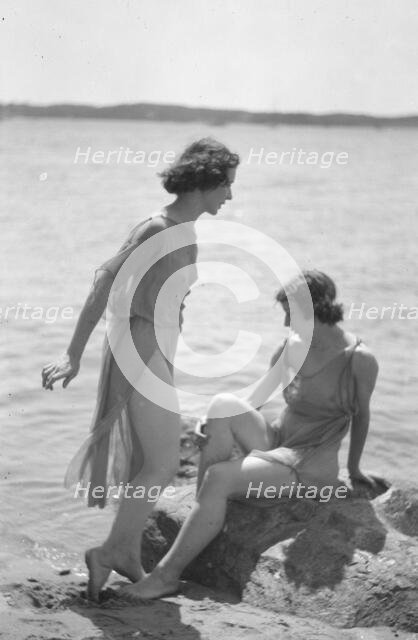 Desha and Leah dancing in Port Washington, 1921 Aug. 21. Creator: Arnold Genthe.