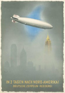 In 2 Days to North America! Deutsche Zeppelin-Reederei, c1936. Creator: Wiertz, Jupp (1888-1939).