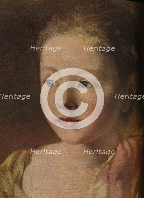 The Painter's Daughters chasing a Butterfly, (detail), (c1756), 1937. Artist: Unknown