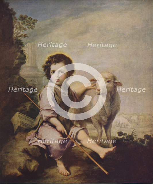 'El Divino Pastor', (The Good Shepherd), 1660, (c1934) Artist: Bartolomé Esteban Murillo.