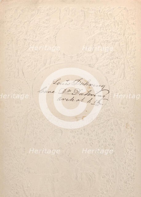 Valentine, ca. 1860. Creator: Anon.