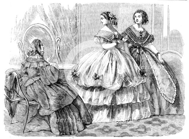 Fashions for December, 1858. Creator: Unknown.