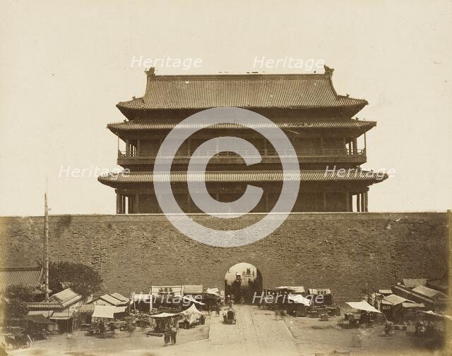 Imperial Building behind High Wall, 1860. Creator: Felice Beato.