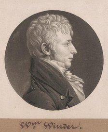 William Henry Winder, 1804. Creator: Charles Balthazar Julien Févret de Saint-Mémin.