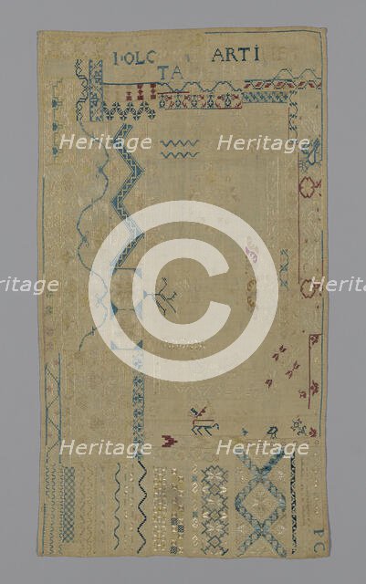 Sampler, México, 19th century. Creator: Unknown.