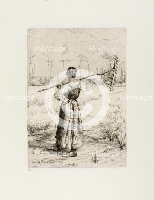 The Return from the Field, 1878. Creator: Jules Bastien-Lepage.