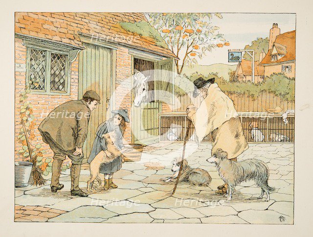 The Vet,  from Four and Twenty Toilers, pub. 1900 (colour lithograph)