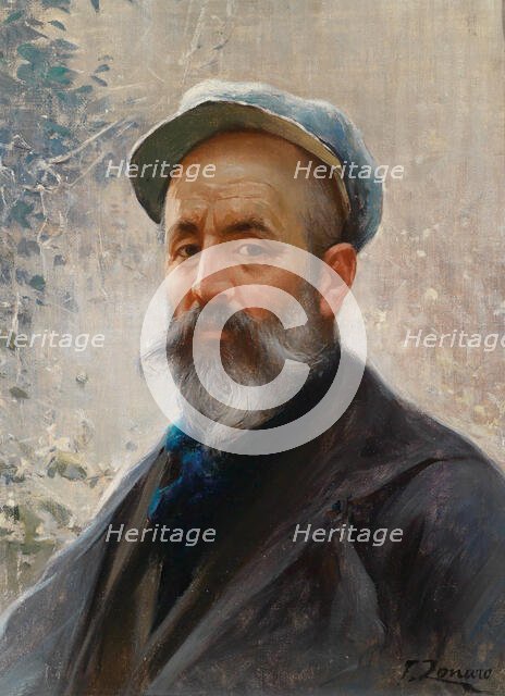 Self-portrait, 1908. Creator: Zonaro; Fausto (1854-1929).