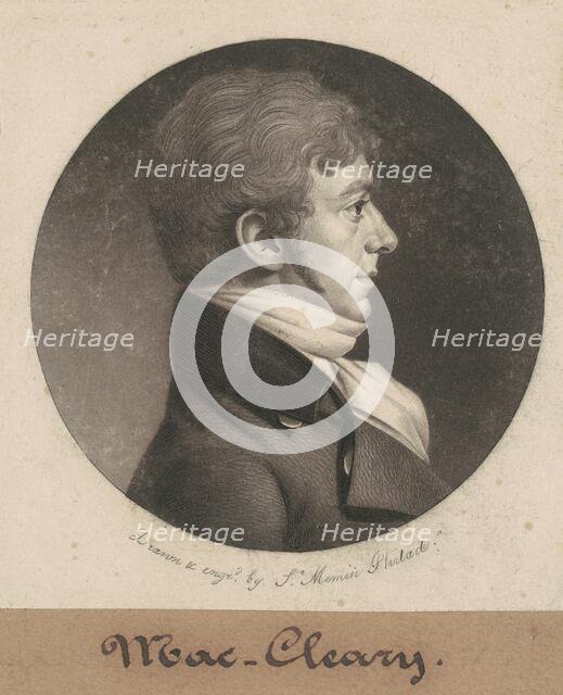 MacCleary, 1802. Creator: Charles Balthazar Julien Févret de Saint-Mémin.