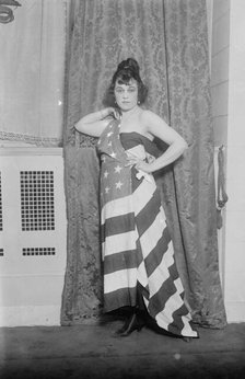 Alice Brady [draped in Old Glory], between c1915 and c1920. Creator: Bain News Service.