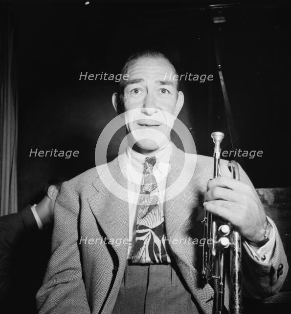 Portrait of Muggsy Spanier, New York, N.Y.(?), ca. Sept. 1946. Creator: William Paul Gottlieb.
