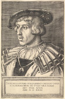 Emperor Ferdinand I, 16th century. Creator: Barthel Beham.