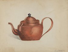 Tea Kettle, 1935/1942. Creator: Frank Nelson.