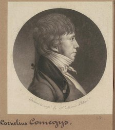 Cornelius Comegys, 1802. Creator: Charles Balthazar Julien Févret de Saint-Mémin.