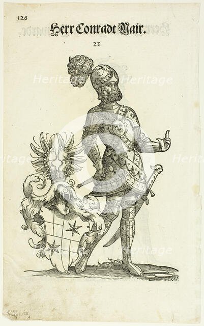 Herr Conradt Mair (recto), 1937. Creator: Christoph Weiditz.