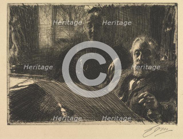 Mr. and Mrs. Fürstenberg, 1895. Creator: Anders Zorn (Swedish, 1860-1920).