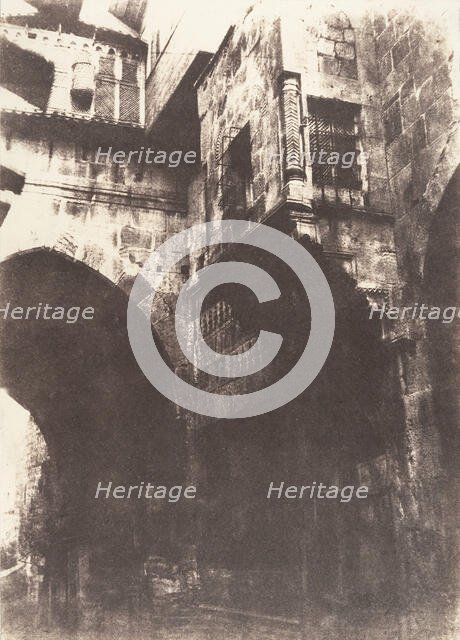 Jérusalem, Rue du quartier arabe, 1, 1854. Creator: Auguste Salzmann.