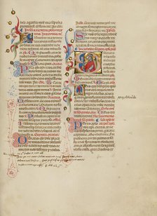 Initial I: Saint Valentinus: Initial S: Saint Peter; Missal, between about 1389 and 1400. Creator: Master of the Brussels Initials.