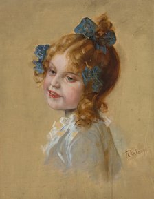 Portrait of a Girl, 1st half of 20th century. Creator: Theodor Recknagl.