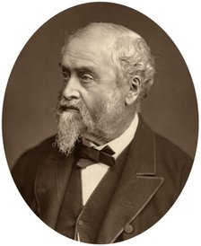 William Harrison Ainsworth, author, 1881 Artist: Unknown