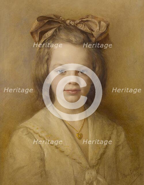 Portrait of The Artist's Daughter (?), 1910. Creator: Max Brodel.